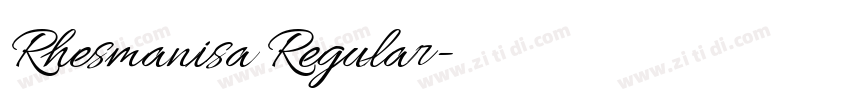 Rhesmanisa Regular字体转换